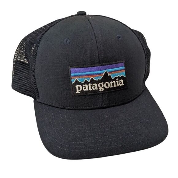 Patagonia Trucker Hat Cap Navy Mesh Back SnapBack One Size - Picture 1 of 6